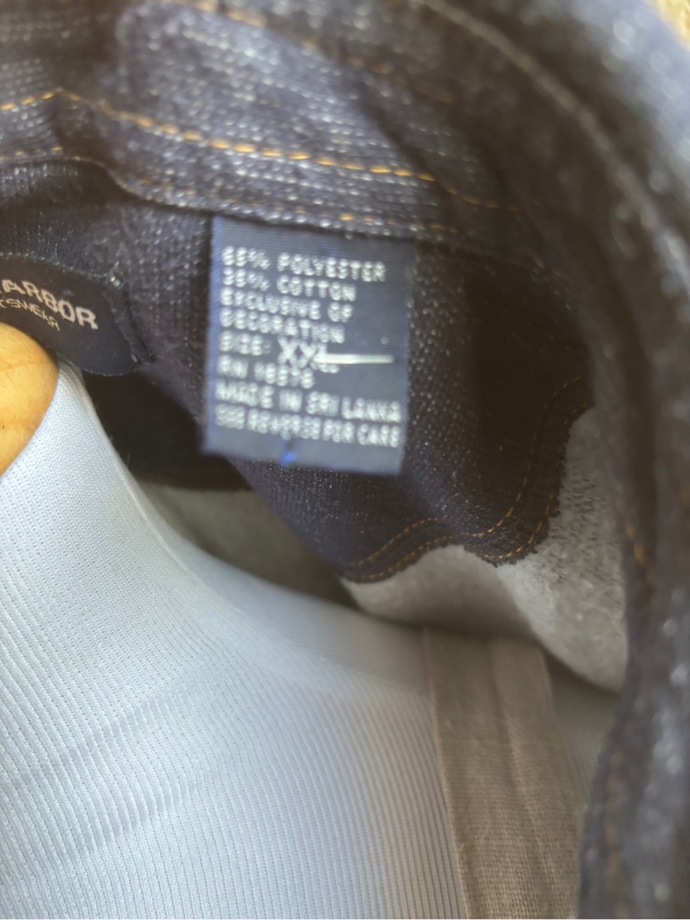Classic Navy Long-Sleeve Henley Pullover Vintage - Picture 6 of 8